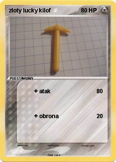 Pokemon złoty lucky kilof