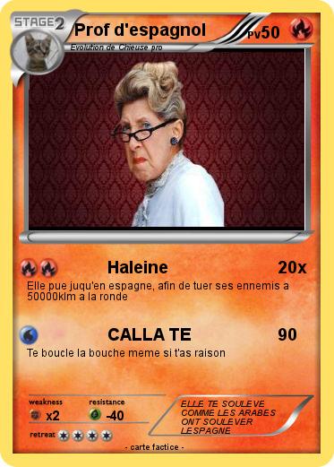 Pokemon Prof d'espagnol