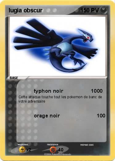 Pokemon lugia obscur