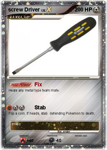 Pokemon screw Driver