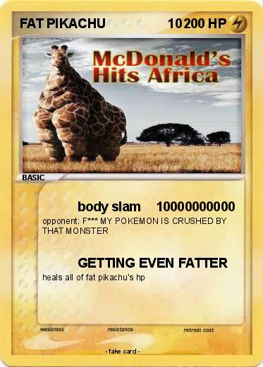 Pokemon FAT PIKACHU                 10