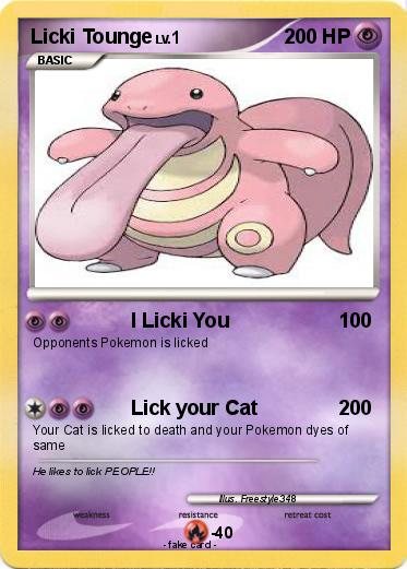 Pokemon Licki Tounge