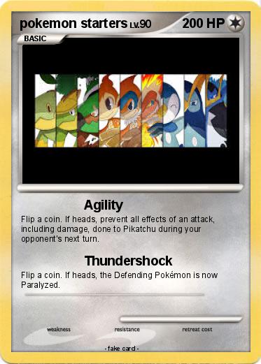 Pokemon pokemon starters