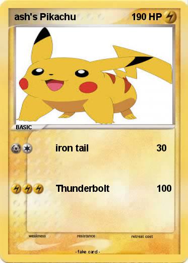 Pokemon ash's Pikachu