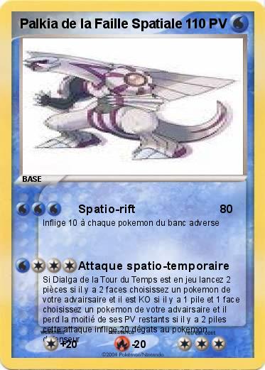 Pokemon Palkia de la Faille Spatiale