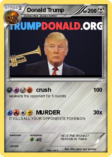 Pokemon Donald Trump