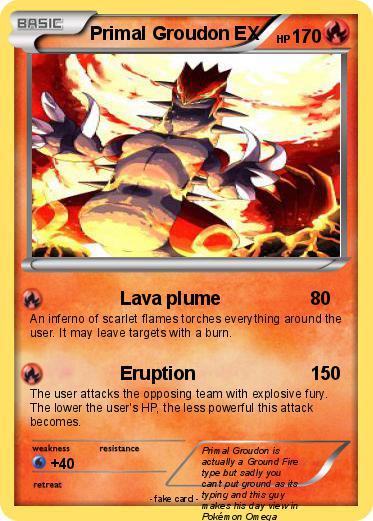 Pokemon Primal Groudon EX