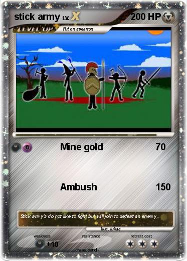 Pokemon stick army