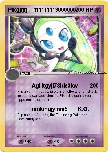 Pokemon Pikgjfjfj    111111113000000