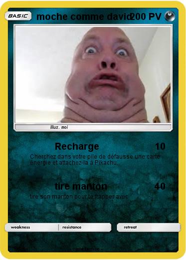 Pokemon moche comme david