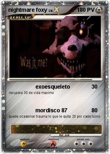 Pokemon nightmare foxy