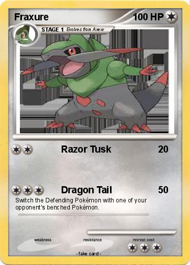 Pokemon Fraxure