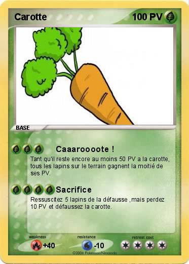 Pokemon Carotte