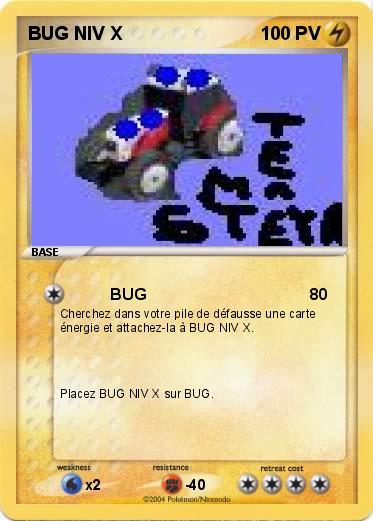 Pokemon BUG NIV X
