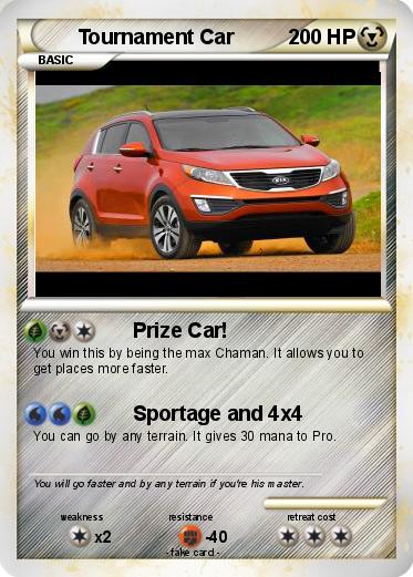 Pokemon Tournament Car