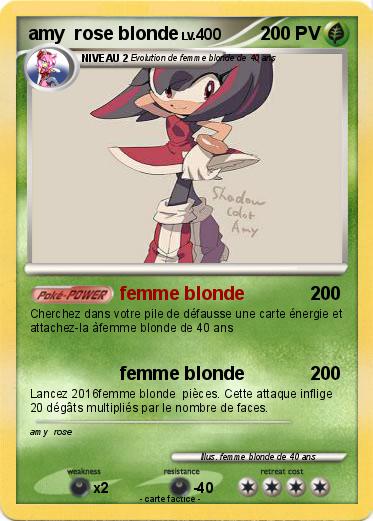 Pokemon amy  rose blonde