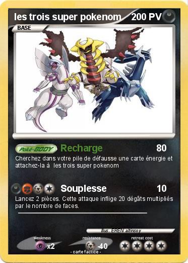 Pokemon les trois super pokenom