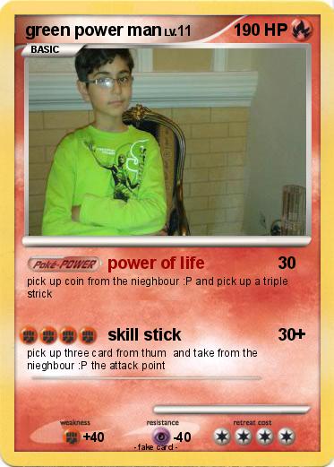 Pokemon green power man