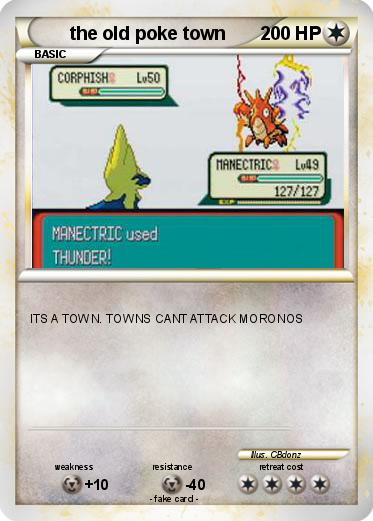 Pokemon the old poke town