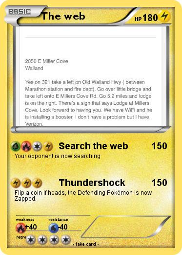 Pokemon The web