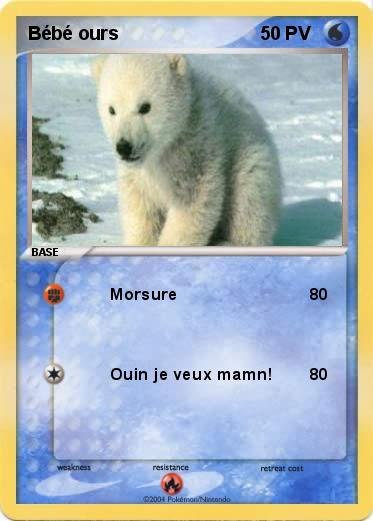 Pokemon Bébé ours