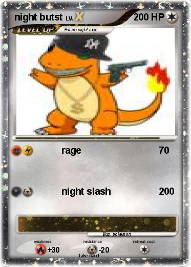 Pokemon night butst