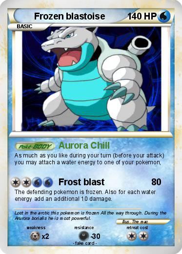 Pokemon Frozen blastoise