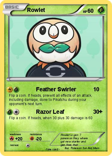 Pokemon Rowlet