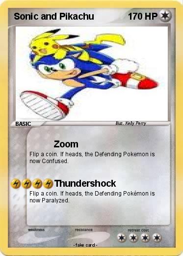 Pokemon Sonic and Pikachu