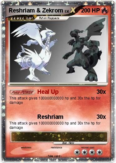 Pokemon Reshriam & Zekrom