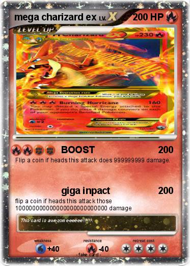 Pokemon mega charizard ex