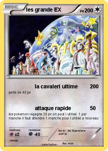 Pokemon les grande EX