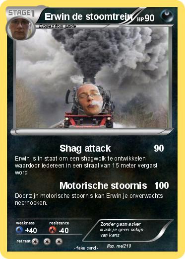 Pokemon Erwin de stoomtrein