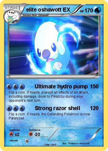 Pokemon elite oshawott EX