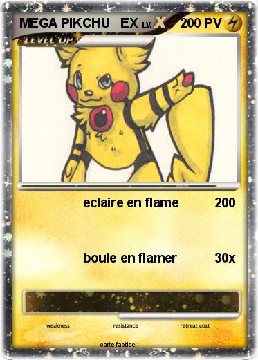 Pokemon MEGA PIKCHU   EX