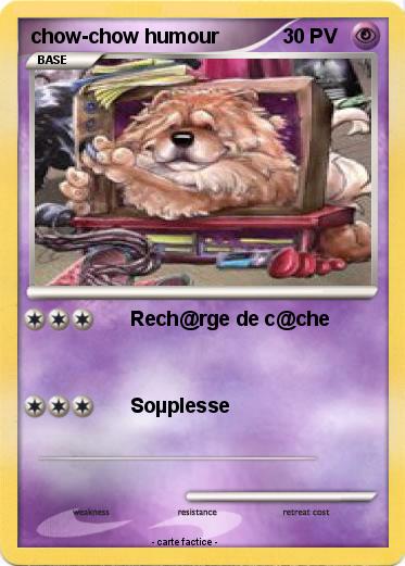 Pokemon chow-chow humour