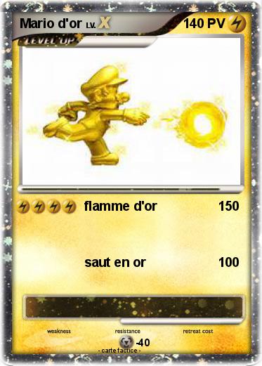Pokemon Mario d'or