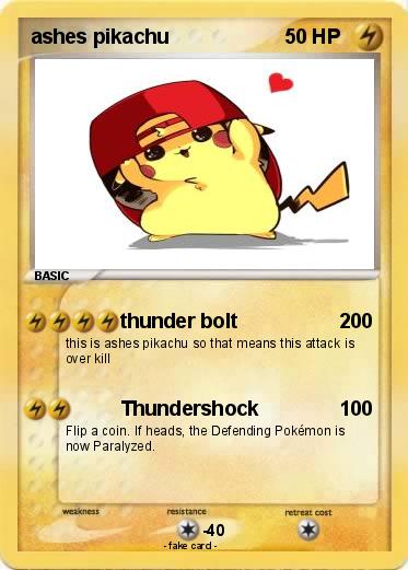 Pokemon ashes pikachu