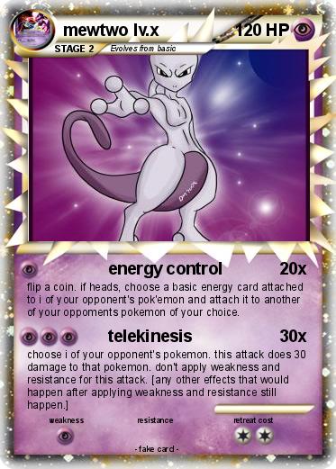 Pokemon mewtwo lv.x