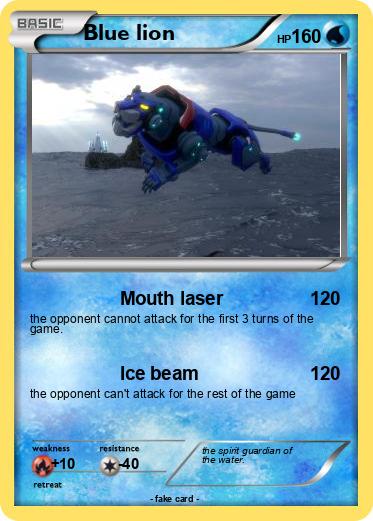 Pokemon Blue lion