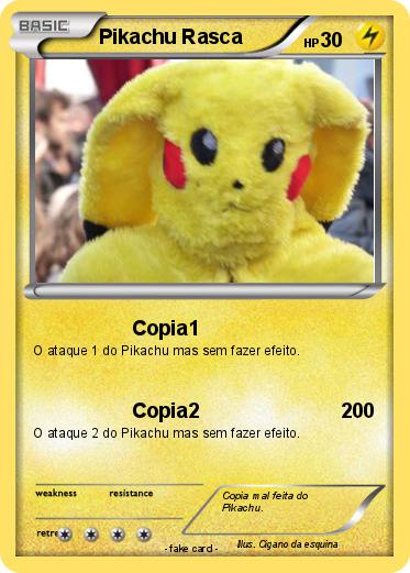 Pokemon Pikachu Rasca