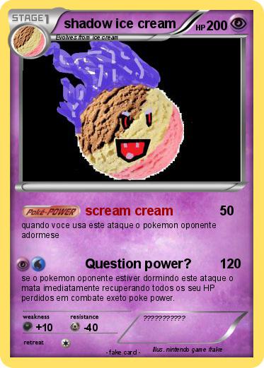 Pokemon shadow ice cream