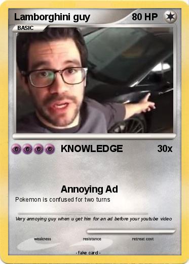 Pokemon Lamborghini guy