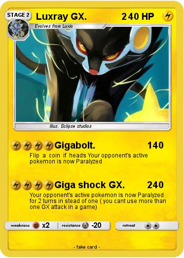 Pokemon Luxray GX.              2