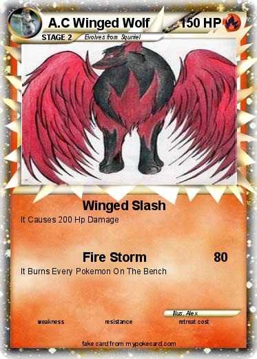 Pokemon A.C Winged Wolf