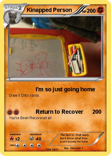Pokemon Kinapped Person