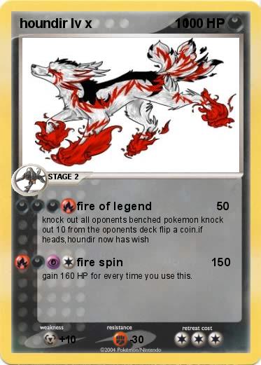 Pokemon houndir lv x                       10