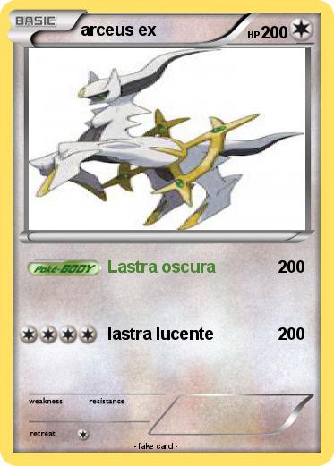 Pokemon arceus ex