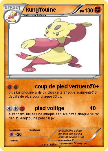 Pokemon kung'fouine
