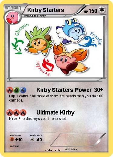 Pokemon Kirby Starters
